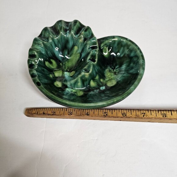 Beauce Beauceware Canada Vntage Pottery Cigarette Cigar Ashtray Green 1185 - Picture 4 of 7